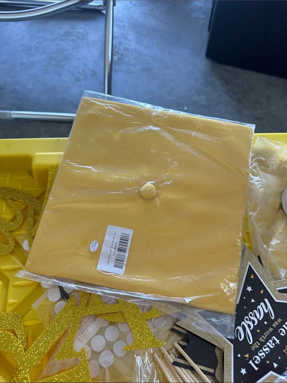Graduation Party Supplies Pack - Gold, Yellow, Silver & Black plus more